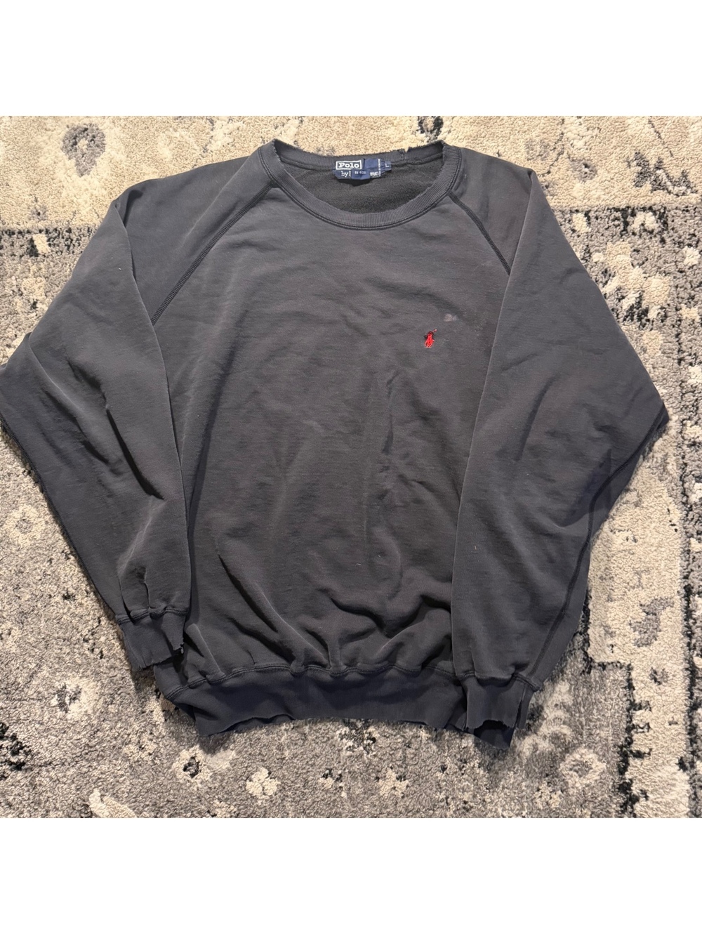 Vintage Faded and Distressed Polo Ralph Lauren Crewneck